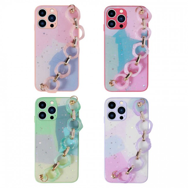Apple iPhone 12 Pro Kılıf Simli Desenli El Askılı Tutacaklı Zore Elsa Silikon Kapak Apple iPhone 12 Pro Kılıf Simli Desenli El Askılı Tutacaklı Zore Elsa Silikon Kapak