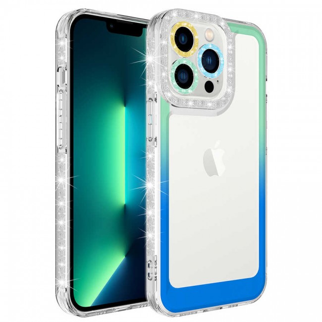 Apple iPhone 12 Pro Kılıf Simli ve Renk Geçiş Tasarımlı Lens Korumalı Zore Park Kapak Apple iPhone 12 Pro Kılıf Simli ve Renk Geçiş Tasarımlı Lens Korumalı Zore Park Kapak