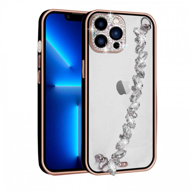 Apple iPhone 12 Pro Kılıf Taş Süslemeli Kamera Korumalı El Tutamaçlı Zore Blazer Kapak Apple iPhone 12 Pro Kılıf Taş Süslemeli Kamera Korumalı El Tutamaçlı Zore Blazer Kapak