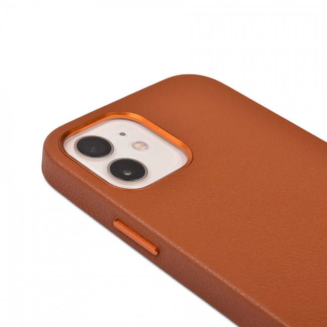 Apple iPhone 12 Pro Kılıf Wiwu Calfskin Kapak Apple iPhone 12 Pro Kılıf Wiwu Calfskin Kapak