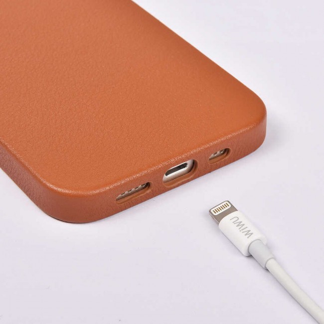 Apple iPhone 12 Pro Kılıf Wiwu Calfskin Kapak Apple iPhone 12 Pro Kılıf Wiwu Calfskin Kapak