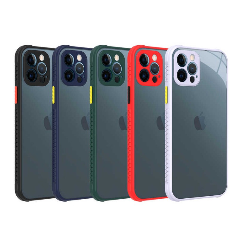 Bal-z Apple iPhone 12 Pro Kılıf ​​ Kaff Kapak