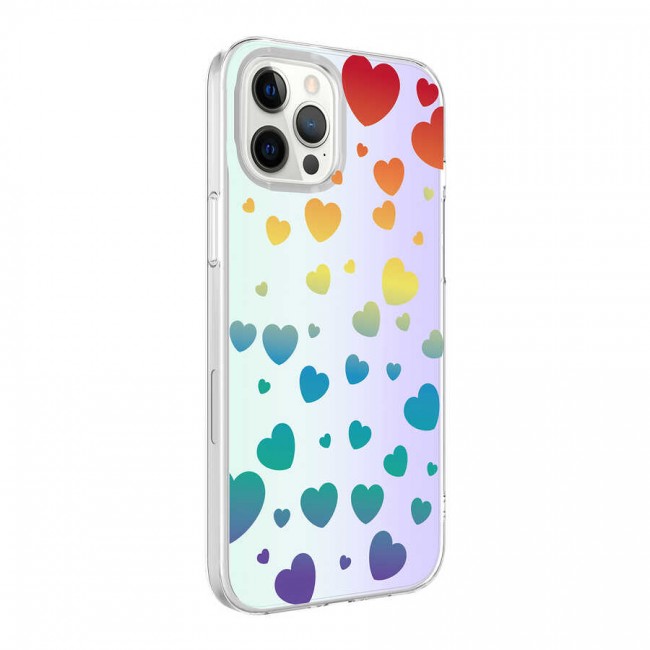 Apple iPhone 12 Pro Kılıf Zore M-Blue Desenli Kapak