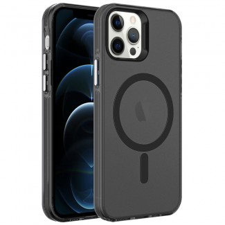 Apple iPhone 12 Pro Kılıf Zore M-safe Şarj Özellikli Buzlu Transparan C-Pro Sert Kapak Apple iPhone 12 Pro Kılıf Zore M-safe Şarj Özellikli Buzlu Transparan C-Pro Sert Kapak