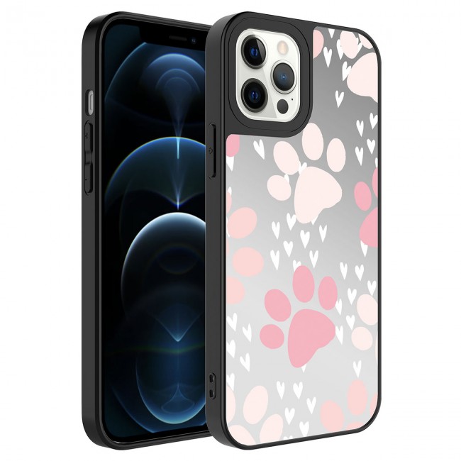 Apple iPhone 12 Pro Max Kılıf Aynalı Desenli Kamera Korumalı Parlak Zore Mirror Kapak Apple iPhone 12 Pro Max Kılıf Aynalı Desenli Kamera Korumalı Parlak Zore Mirror Kapak