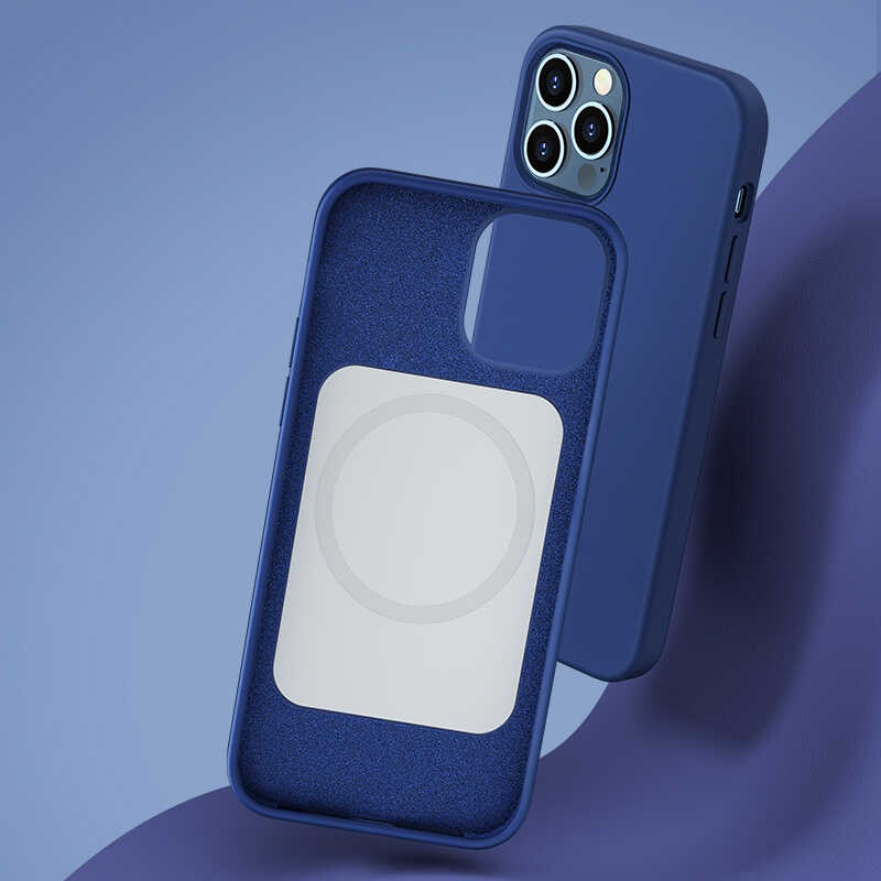 Bal-z Apple iPhone 12 Pro Max Kılıf Benks M-safe Magnetic Original Apple MFI Certified Silikon Kapak