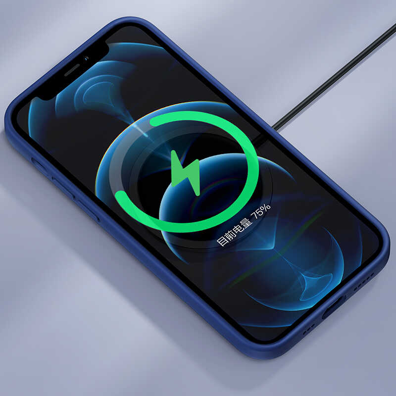 Bal-z Apple iPhone 12 Pro Max Kılıf Benks M-safe Magnetic Original Apple MFI Certified Silikon Kapak