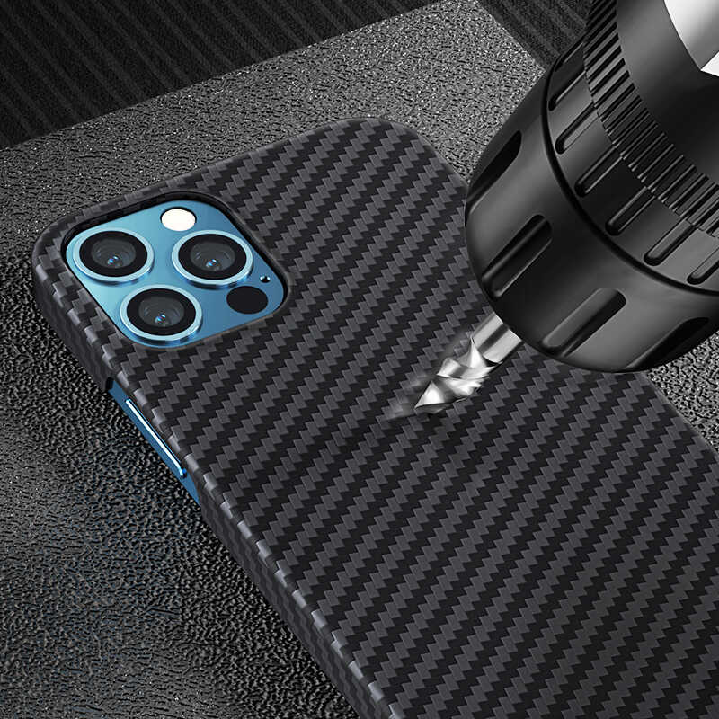 Bal-z Apple iPhone 12 Pro Max Kılıf Benks MFİ M-safe Magnetic Aramid Kapak