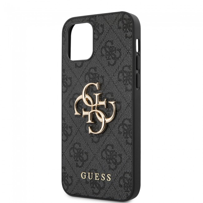 Apple iPhone 12 Pro Max Kılıf Guess Orjinal Lisanslı PU Deri Büyük Metal Logo Dizaynlı Kapak Apple iPhone 12 Pro Max Kılıf Guess Orjinal Lisanslı PU Deri Büyük Metal Logo Dizaynlı Kapak