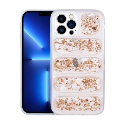 Bal-z Apple iPhone 12 Pro Max Kılıf Kamera Korumalı Simli Airbag'li  Dalga Kapak