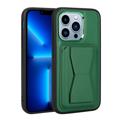 Bal-z Apple iPhone 12 Pro Max Kılıf Kartlıklı Standlı ​Pu Deri  Memo Kapak