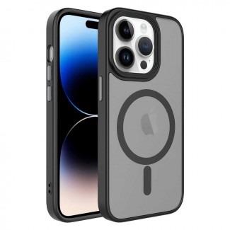 Apple iPhone 12 Pro Max Kılıf Mat Arka Yüzey Wireless Şarj Özellikli Zore Flet M-safe Kapak Apple iPhone 12 Pro Max Kılıf Mat Arka Yüzey Wireless Şarj Özellikli Zore Flet M-safe Kapak