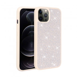 Apple iPhone 12 Pro Max Kılıf Parlak Taşlı Tasarım Zore Ston Kapak Apple iPhone 12 Pro Max Kılıf Parlak Taşlı Tasarım Zore Ston Kapak