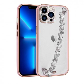 Apple iPhone 12 Pro Max Kılıf Taş Süslemeli Kamera Korumalı El Tutamaçlı Zore Blazer Kapak Apple iPhone 12 Pro Max Kılıf Taş Süslemeli Kamera Korumalı El Tutamaçlı Zore Blazer Kapak