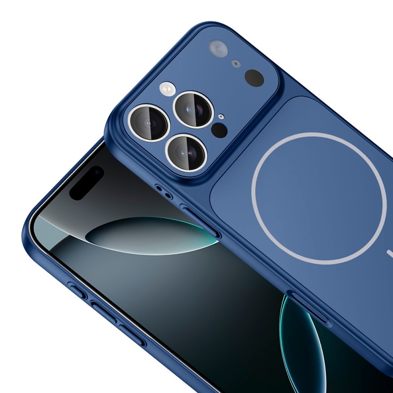 Bal-z Apple iPhone 12 Pro Max Kılıf Zore M-Safe Şarj Özellikli Kamera Korumalı Formen Kapak