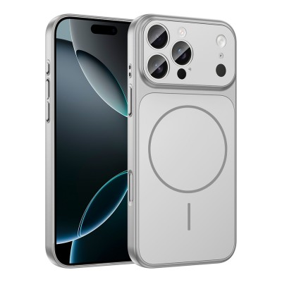 Bal-z Apple iPhone 12 Pro Max Kılıf Zore M-Safe Şarj Özellikli Kamera Korumalı Formen Kapak