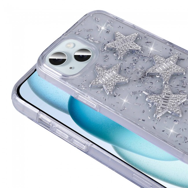 Apple iPhone 13 Kılıf Airbagli Simli Arka Yüzey Zore Işıltı Silikon Kapak Apple iPhone 13 Kılıf Airbagli Simli Arka Yüzey Zore Işıltı Silikon Kapak