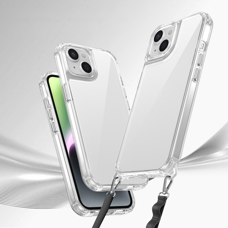 Bal-z Apple iPhone 13 Kılıf Airbagli Takılabilir Askı Aparatlı Zore Snap Silikon Kapak