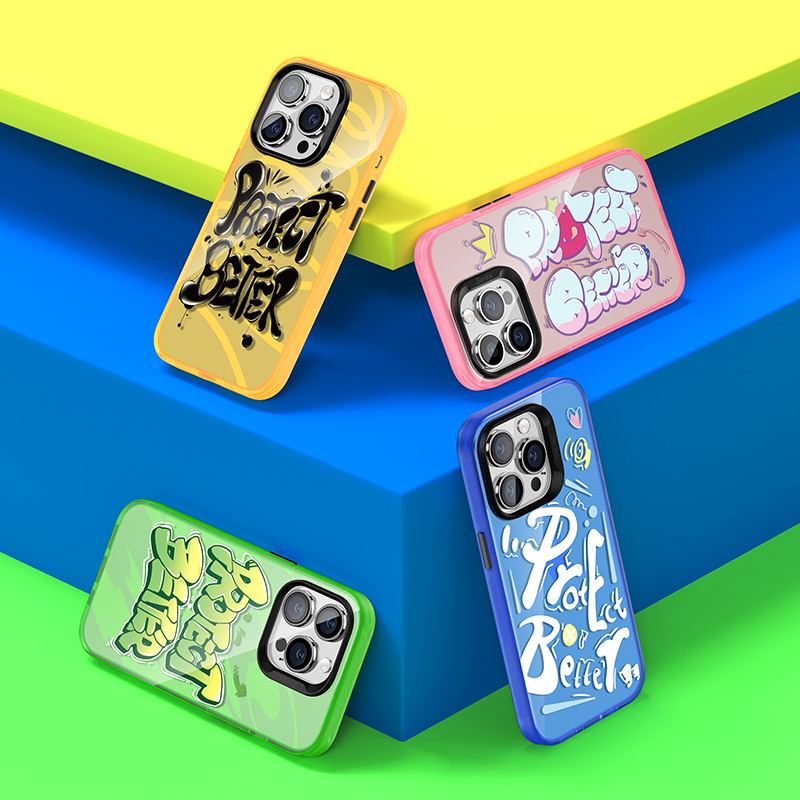 Bal-z Apple iPhone 13 Kılıf Airbagli TPU Yazı Temalı Benks Dynamic New Kapak