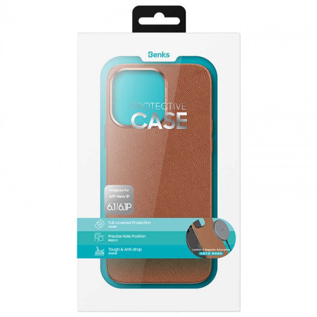 Apple iPhone 13 Kılıf Benks Magnetic Hakiki Deri Kılıf Apple iPhone 13 Kılıf Benks Magnetic Hakiki Deri Kılıf