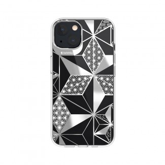 Apple iPhone 13 Kılıf Çift IMD Baskılı Lisanslı Switcheasy Artist Asanoha Kapak Apple iPhone 13 Kılıf Çift IMD Baskılı Lisanslı Switcheasy Artist Asanoha Kapak