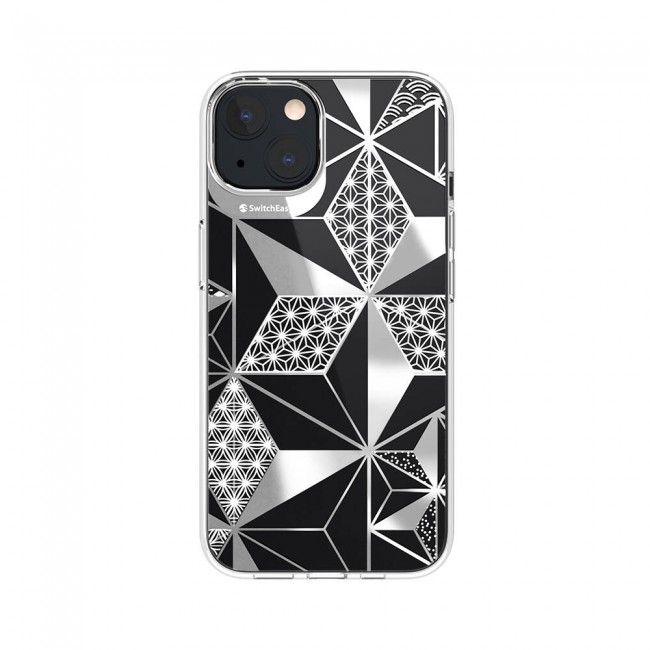 Apple iPhone 13 Kılıf Çift IMD Baskılı Lisanslı Switcheasy Artist Asanoha Kapak Apple iPhone 13 Kılıf Çift IMD Baskılı Lisanslı Switcheasy Artist Asanoha Kapak
