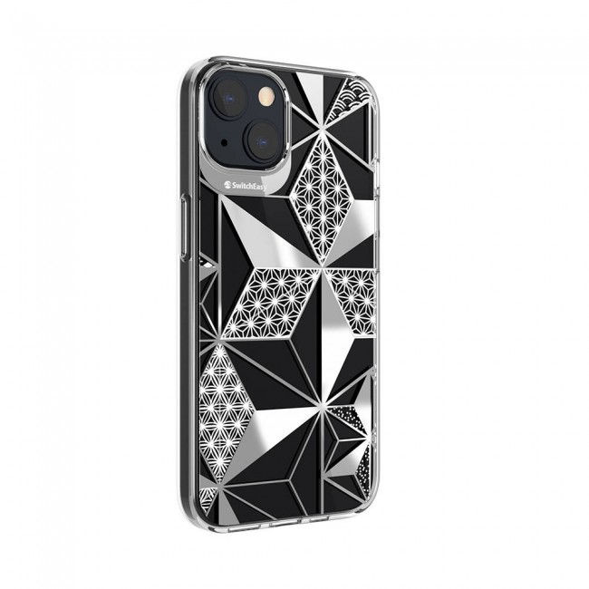 Apple iPhone 13 Kılıf Çift IMD Baskılı Lisanslı Switcheasy Artist Asanoha Kapak Apple iPhone 13 Kılıf Çift IMD Baskılı Lisanslı Switcheasy Artist Asanoha Kapak