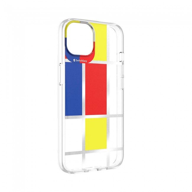 Apple iPhone 13 Kılıf Çift IMD Baskılı Lisanslı Switcheasy Artist Mondrian Kapak Apple iPhone 13 Kılıf Çift IMD Baskılı Lisanslı Switcheasy Artist Mondrian Kapak