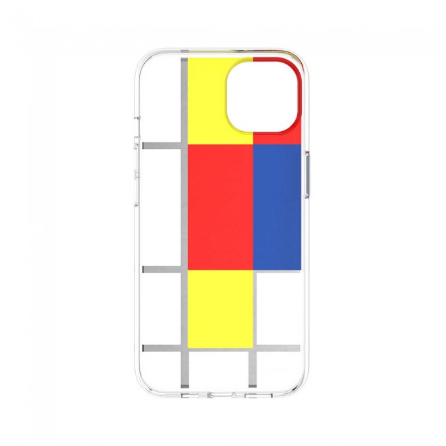 Apple iPhone 13 Kılıf Çift IMD Baskılı Lisanslı Switcheasy Artist Mondrian Kapak Apple iPhone 13 Kılıf Çift IMD Baskılı Lisanslı Switcheasy Artist Mondrian Kapak