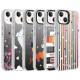 Apple iPhone 13 Kılıf Desenli Zore Silver Sert Kapak Apple iPhone 13 Kılıf Desenli Zore Silver Sert Kapak
