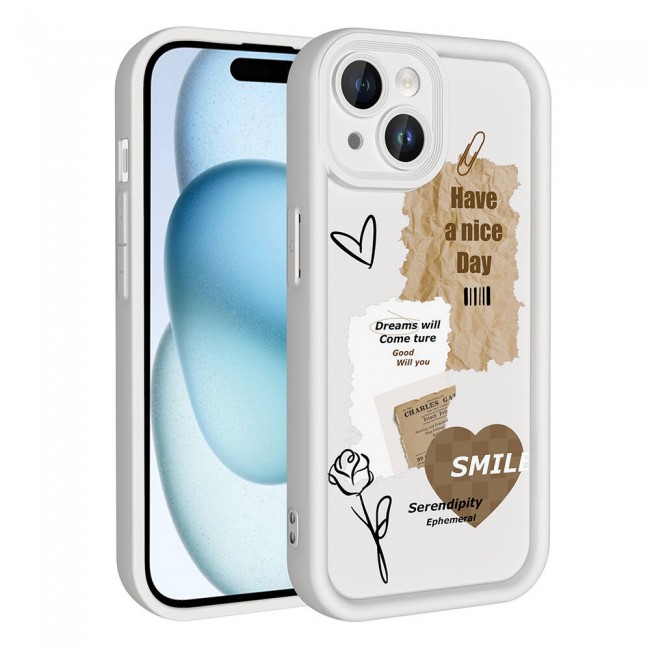 Apple iPhone 13 Kılıf Kamera Korumalı Baskılı Arka Yüzey Zore Klas Kapak Apple iPhone 13 Kılıf Kamera Korumalı Baskılı Arka Yüzey Zore Klas Kapak