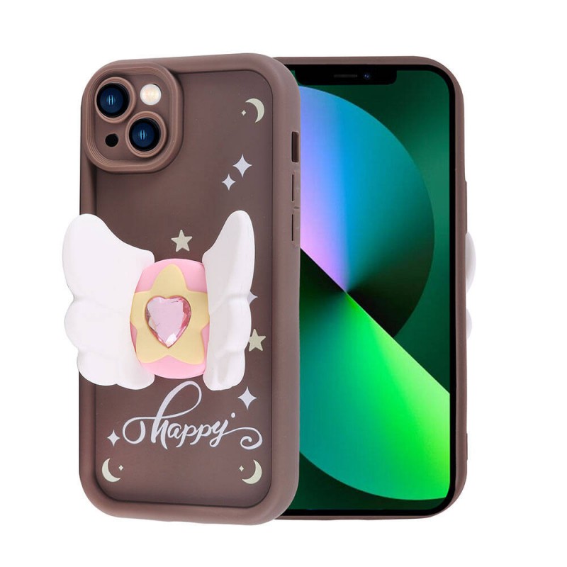 Bal-z Apple iPhone 13 Kılıf Kamera Korumalı Figür Tasarımlı  Kapya Kapak