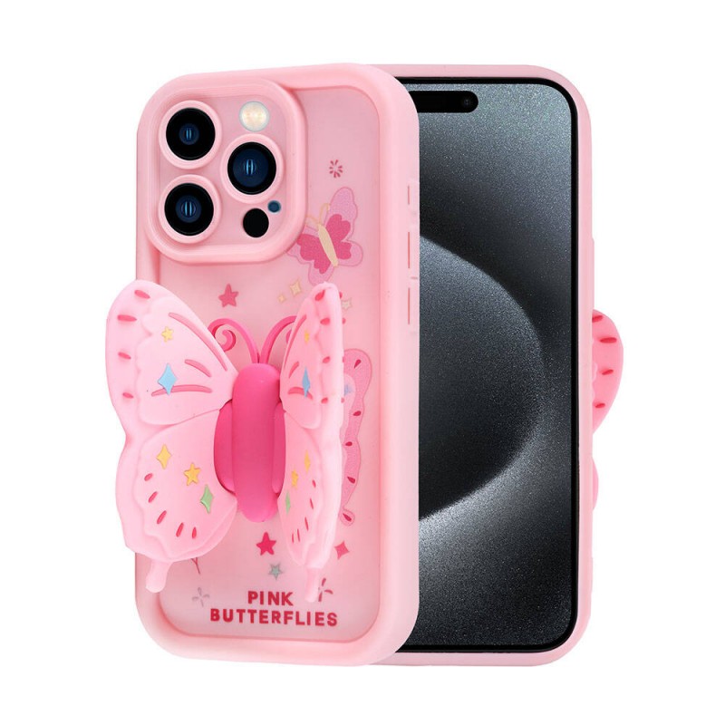 Bal-z Apple iPhone 15 Pro Max Kılıf Kamera Korumalı Figür Tasarımlı  Kapya Kapak