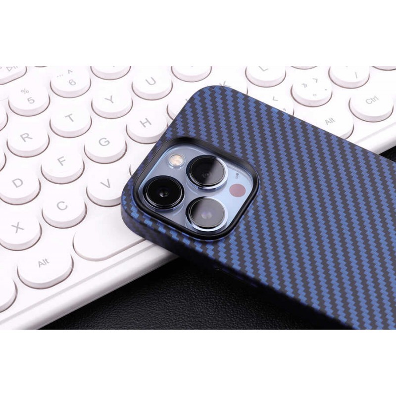 Bal-z Apple iPhone 13 Kılıf Karbon Fiber Tasarımlı  Karbono Kapak