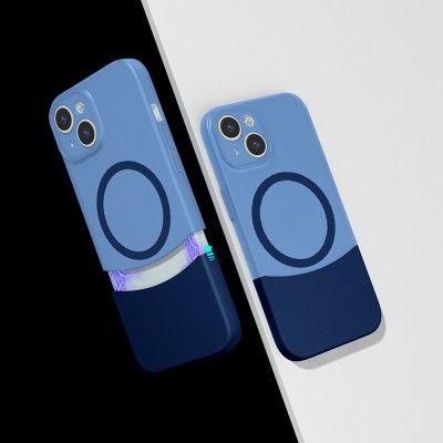 Bal-z Apple iPhone 13 Kılıf M-Safe Şarj Özellikli Mıknatıslı Zore Duble Kapak