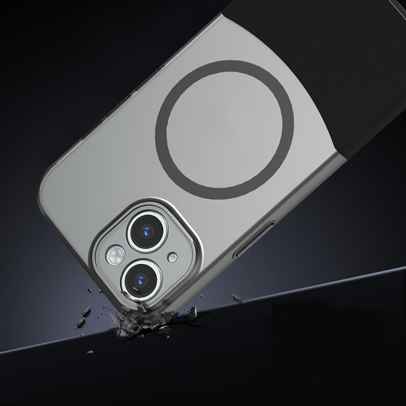 Bal-z Apple iPhone 13 Kılıf M-Safe Şarj Özellikli Mıknatıslı Zore Duble Kapak
