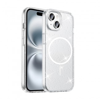 Apple iPhone 13 Kılıf M-safe Şarj Özellikli Parlayan Simli Saydam Renkli Zore Maris Kapak Apple iPhone 13 Kılıf M-safe Şarj Özellikli Parlayan Simli Saydam Renkli Zore Maris Kapak