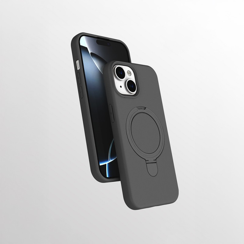 Bal-z Apple iPhone 13 Kılıf M-safe Şarj Özellikli Standlı Zore Samara Kapak