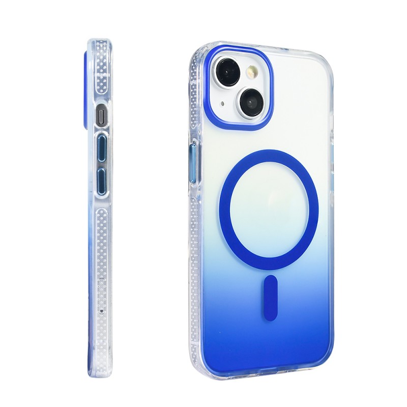 Bal-z Apple iPhone 13 Kılıf M-safe Şarj Özellikli Transparan Renk Geçişli  Toros Kapak