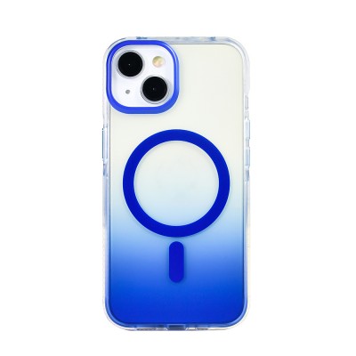 Bal-z Apple iPhone 13 Kılıf M-safe Şarj Özellikli Transparan Renk Geçişli  Toros Kapak