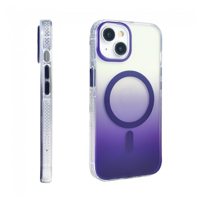 Apple iPhone 13 Kılıf M-safe Şarj Özellikli Transparan Renk Geçişli Zore Toros Kapak Apple iPhone 13 Kılıf M-safe Şarj Özellikli Transparan Renk Geçişli Zore Toros Kapak
