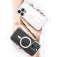 Apple iPhone 13 Kılıf Magsafe Şarj Özellikli Airbagli Şeffaf PC Arka Yüzey Recci Magnetik Suction Serisi Kapak Apple iPhone 13 Kılıf Magsafe Şarj Özellikli Airbagli Şeffaf PC Arka Yüzey Recci Magnetik Suction Serisi Kapak