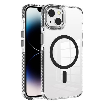 Bal-z Apple iPhone 13 Kılıf M-safe Şarj Özellikli Airbagli Takılabilir Askı Aparatlı  Nana Kapak