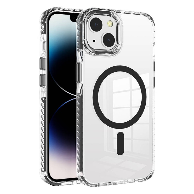 Bal-z Apple iPhone 13 Kılıf M-safe Şarj Özellikli Airbagli Takılabilir Askı Aparatlı  Nana Kapak