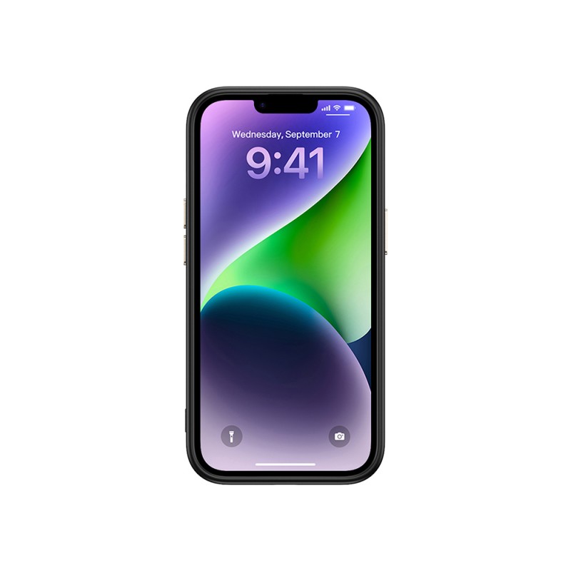 Bal-z Apple iPhone 13 Kılıf M-safe Şarj Özellikli Karbon Fiber Görünümlü Zore Antina Kapak