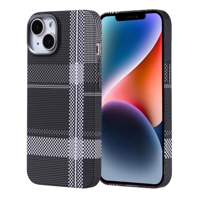 Bal-z Apple iPhone 13 Kılıf M-safe Şarj Özellikli Karbon Fiber Görünümlü Zore Nekst Kapak