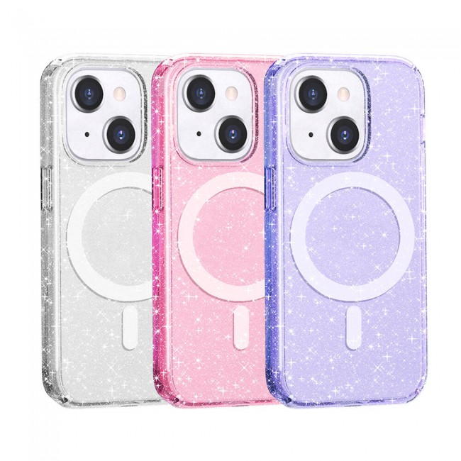 Apple iPhone 13 Kılıf Magsafe Şarj Özellikli Parlayan Simli Saydam Renkli Zore Allstar Kapak Apple iPhone 13 Kılıf Magsafe Şarj Özellikli Parlayan Simli Saydam Renkli Zore Allstar Kapak