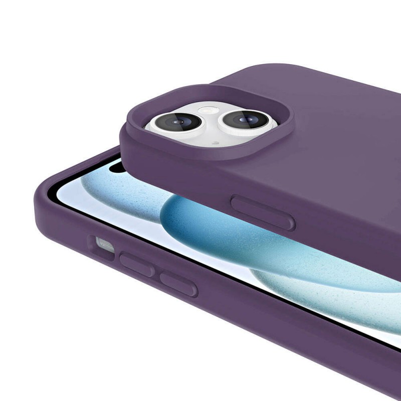 Bal-z Apple iPhone 13 Kılıf M-safe Şarj Özellikli Sıvı Teknolojili Silinebilir Sert Zore Kivi Kapak