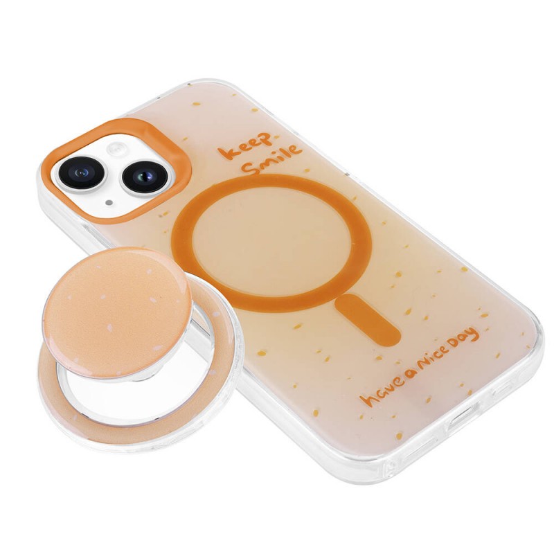 Bal-z Apple iPhone 13 Kılıf M-safe Şarj Özellikli Tak-Çıkar Pop Soketli  Tiktok Kapak