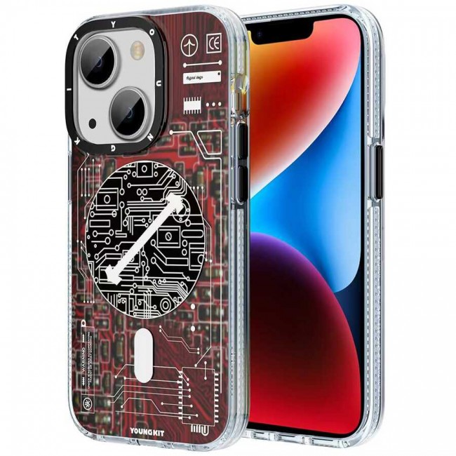 Apple iPhone 13 Kılıf Magsafe Şarj Özellikli YoungKit Technology Serisi Kapak Apple iPhone 13 Kılıf Magsafe Şarj Özellikli YoungKit Technology Serisi Kapak